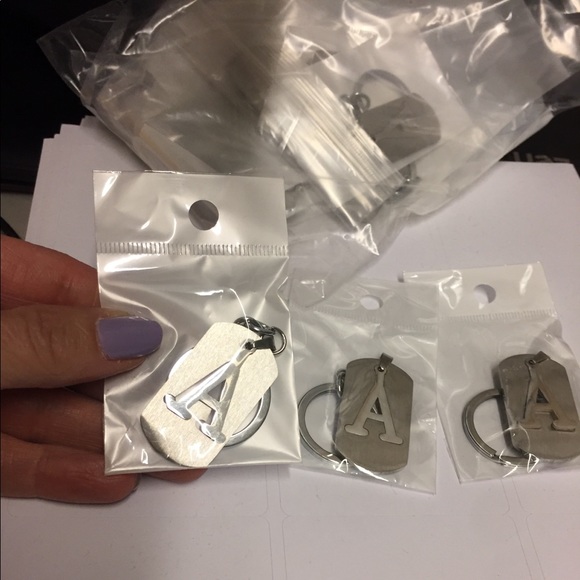 stainless steel metal keychain ev letter avail - Picture 6 of 8